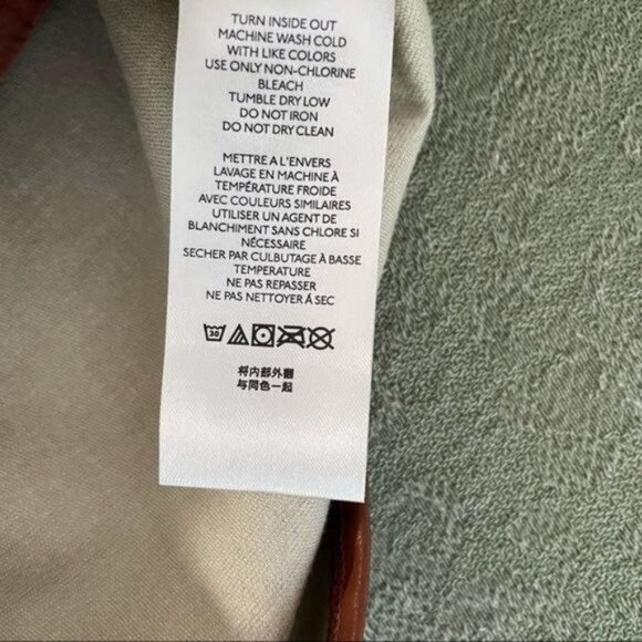 Free People East of Eden Vegan Leather Mini Skirt, Size 27 NWT - Picture 10 of 11